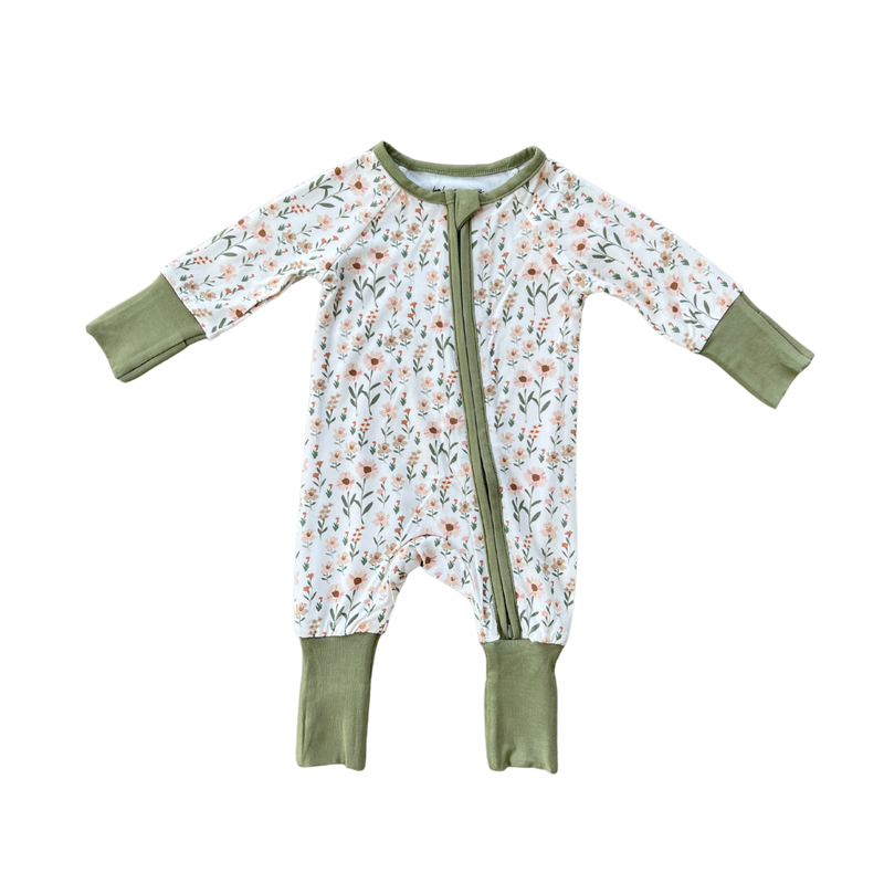 Daisy Field Zip Romper