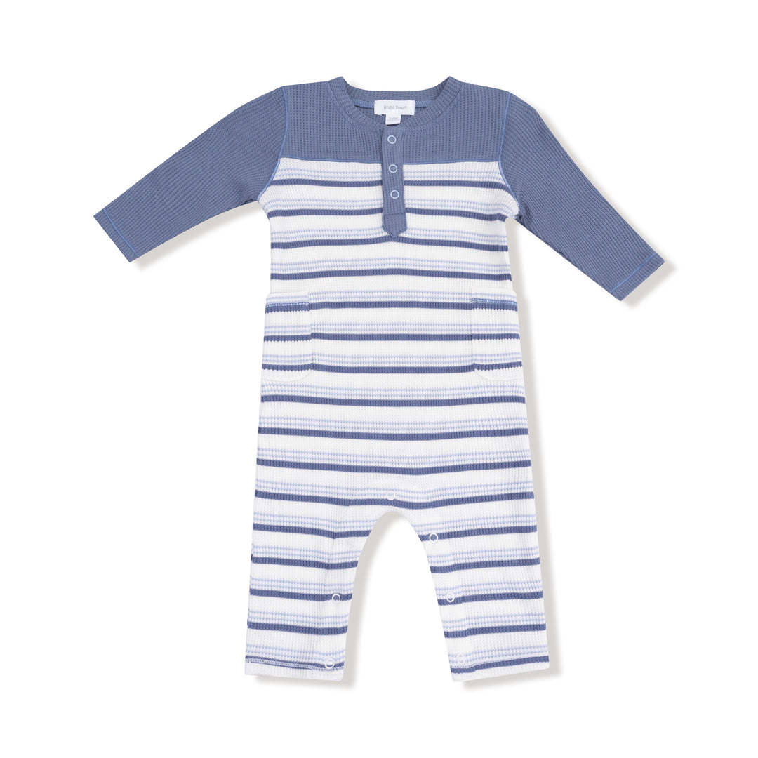 Vintage Stripe Henley Romper