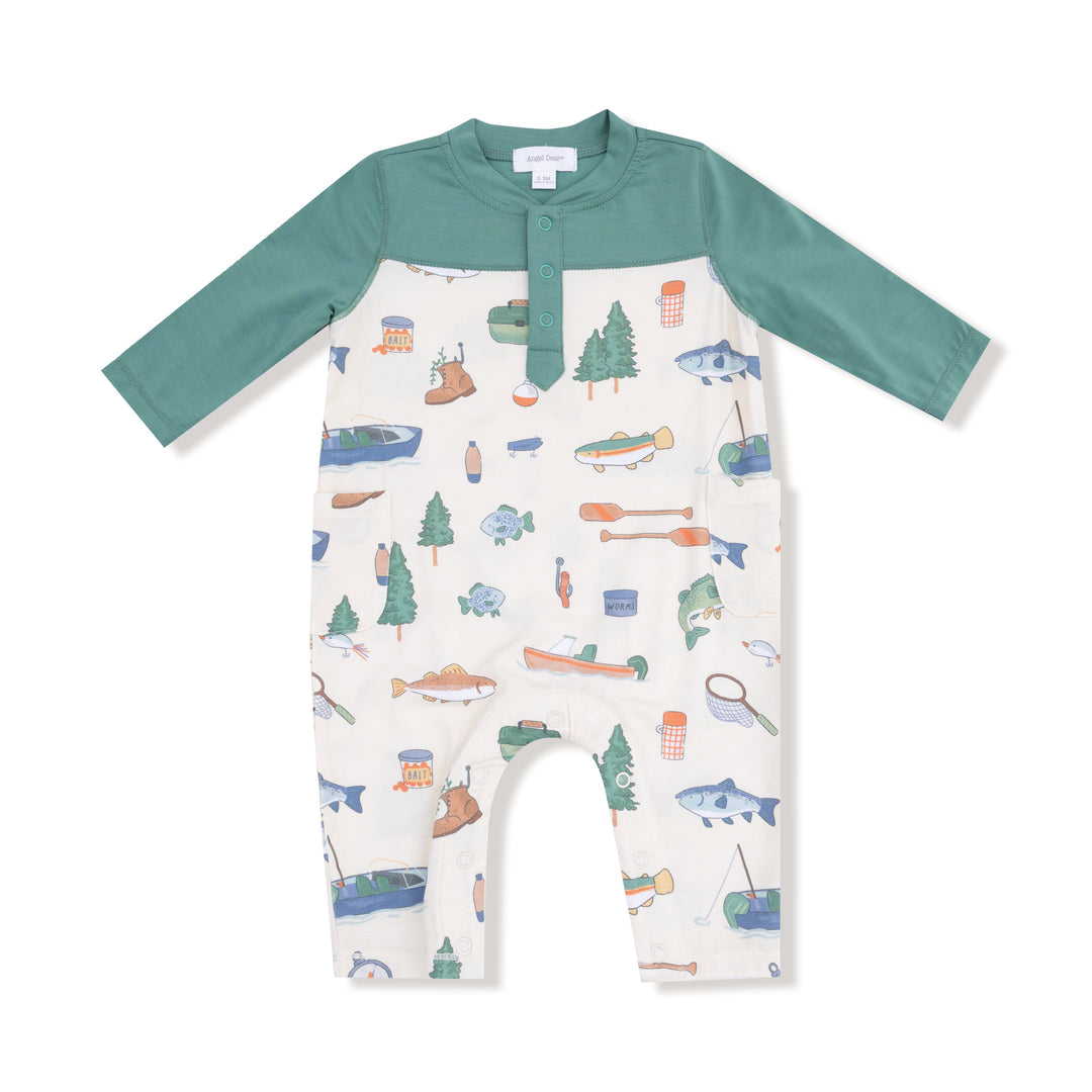 Fishing Contrast Romper