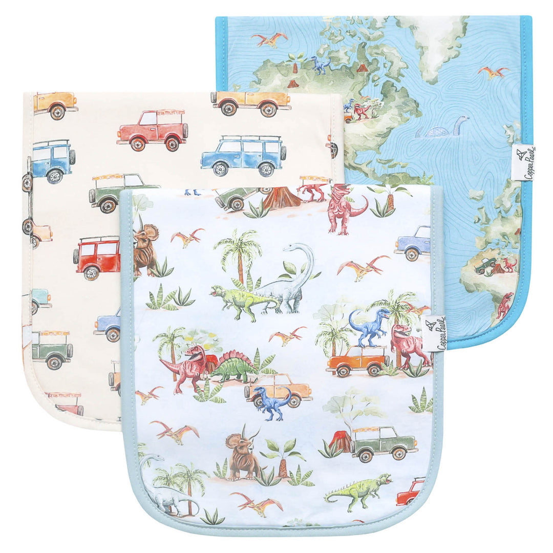 Dino Explorer Burp Cloths