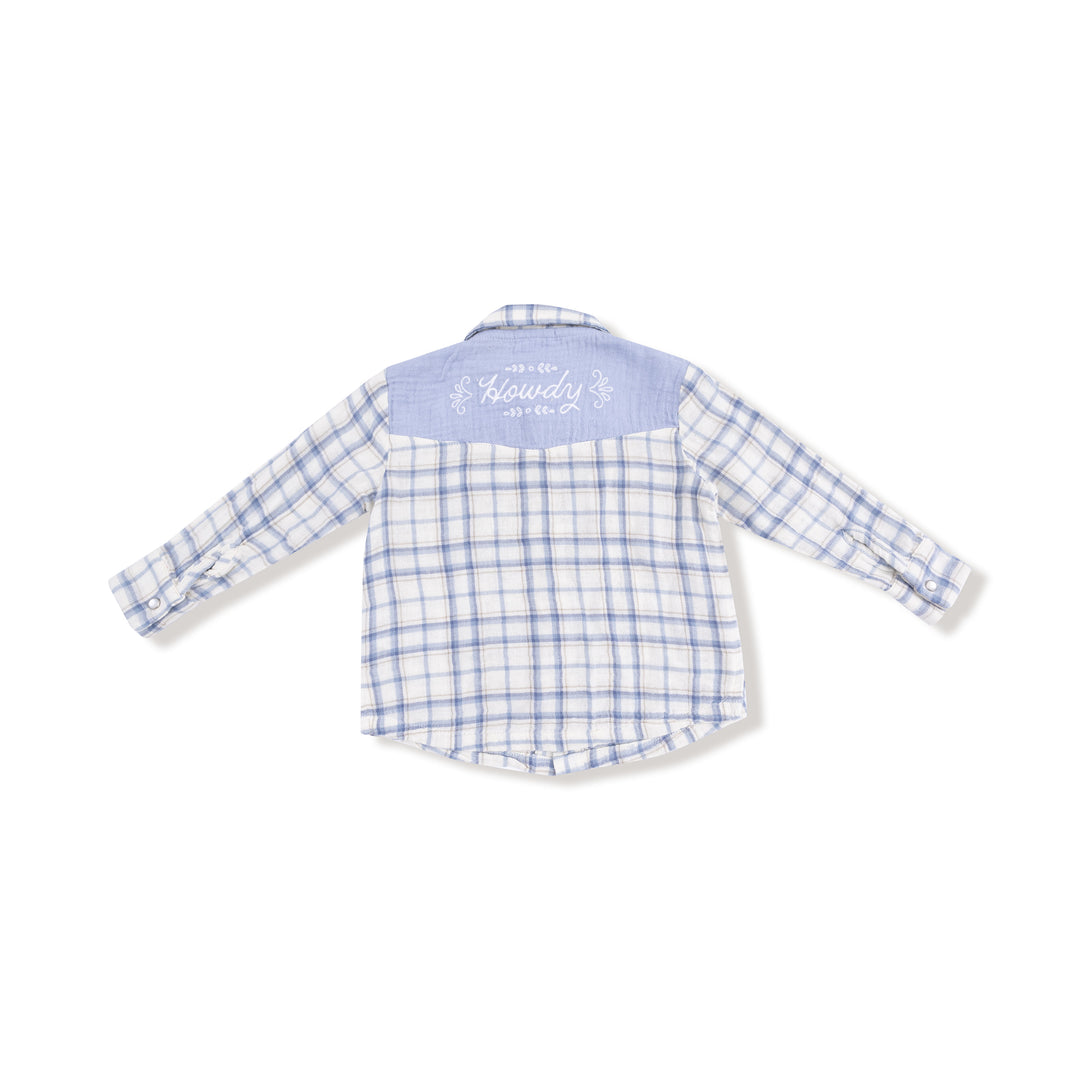 Howdy Plaid Button Up