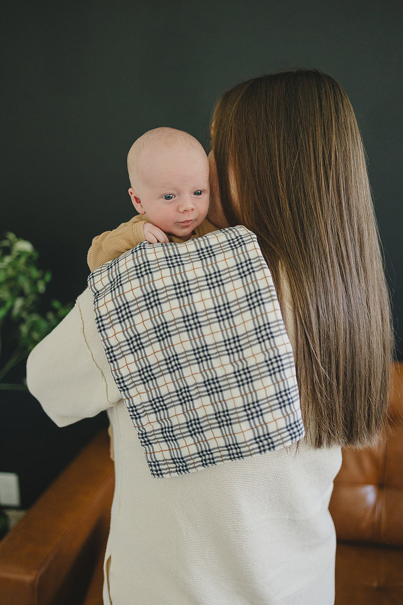 Vintage Plaid Burp Cloth