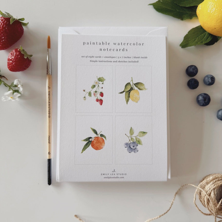 Fruit Notecards Set