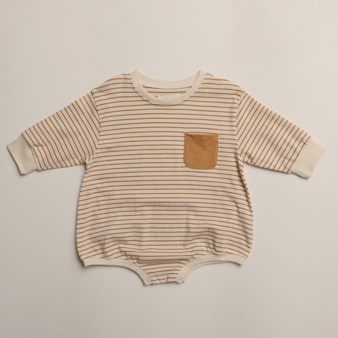 Harley Romper Vanilla Stripe