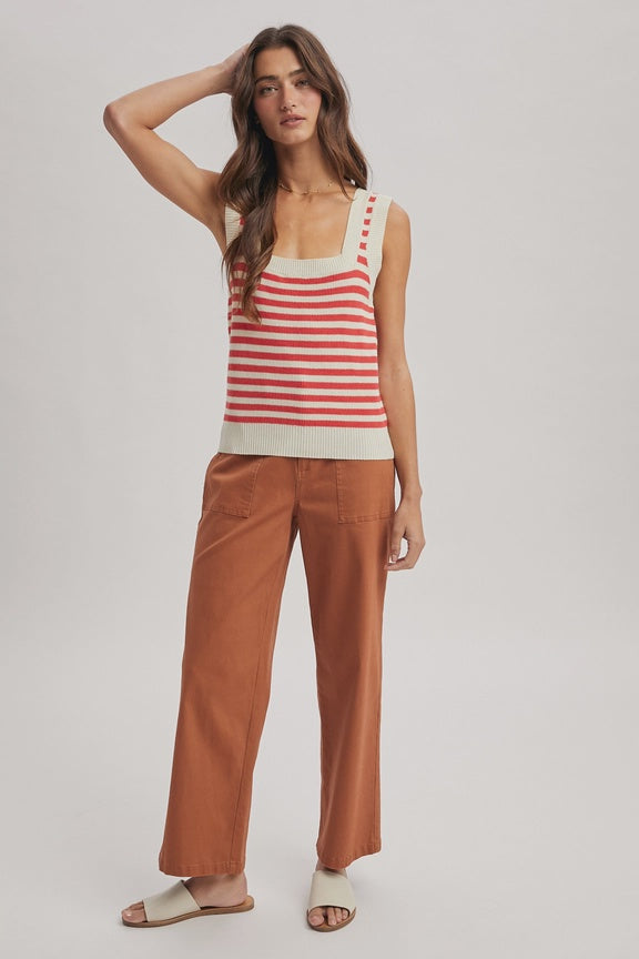 Poppy Stripe Tank