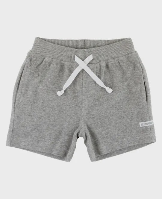 Gray Melange Terry Knit Shorts