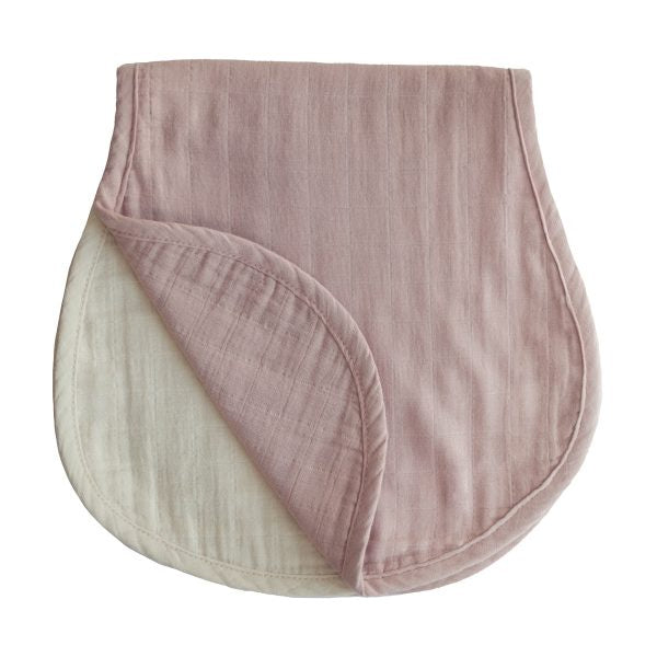 Blush/Fog Burp Cloth Set