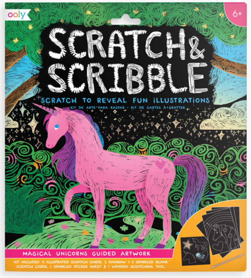 Scratch and Scribble Art Kit in Unicorn